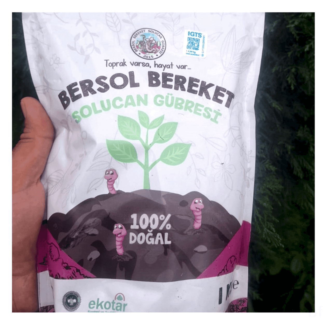 1 Kg Organik Solucan Gübresi